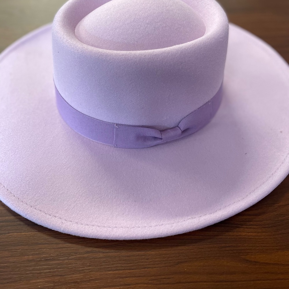 LILAC bolero rancher big brim Fedora hat - Picture 3 of 8